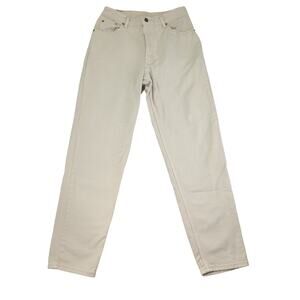 Vintage 90s Levi's 550 Cream Jeans Relaxed Fit Tapered Leg High-Rise Women's‎ 10